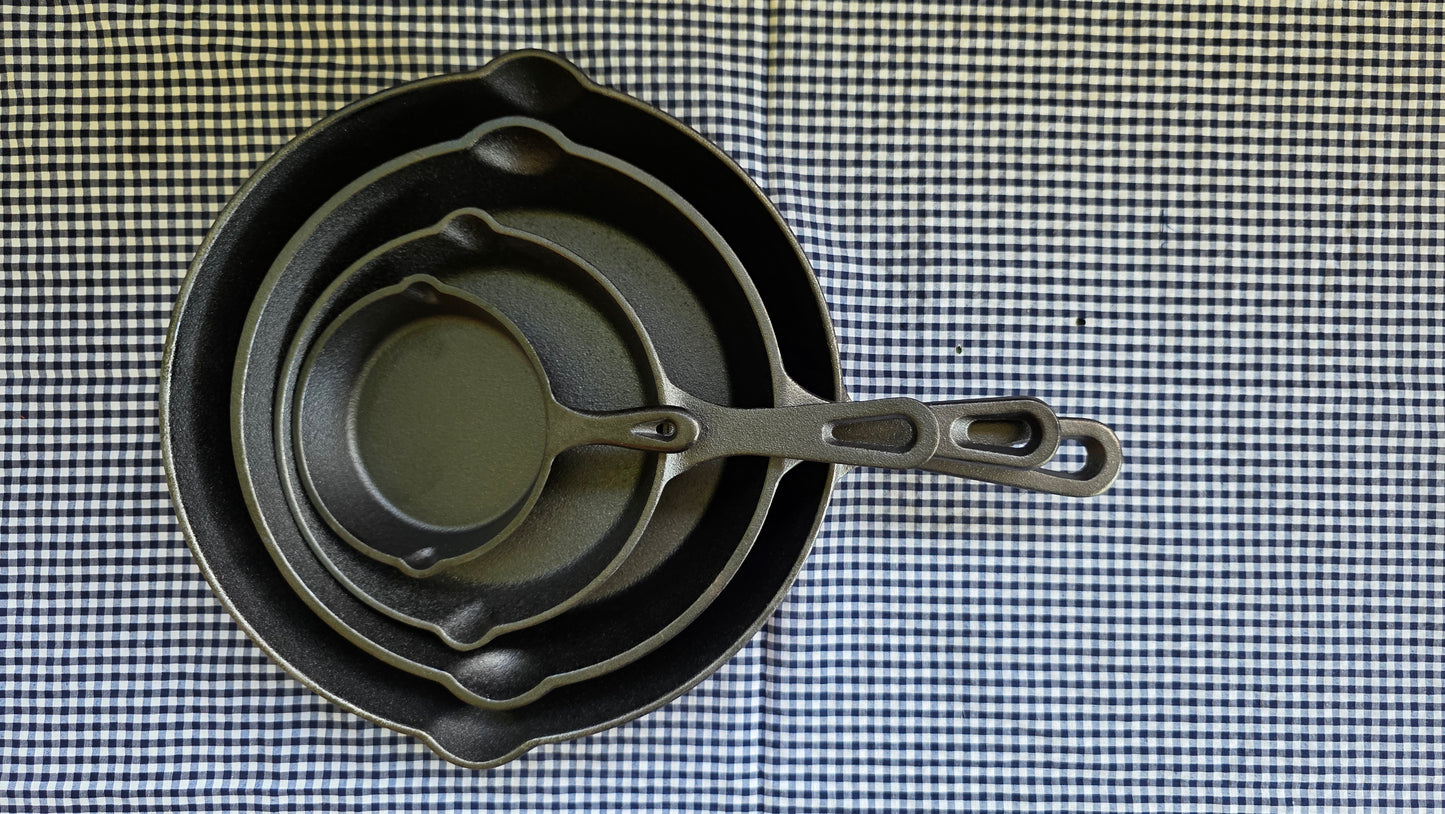 Set de 4 Sartenes de Hierro Fundido