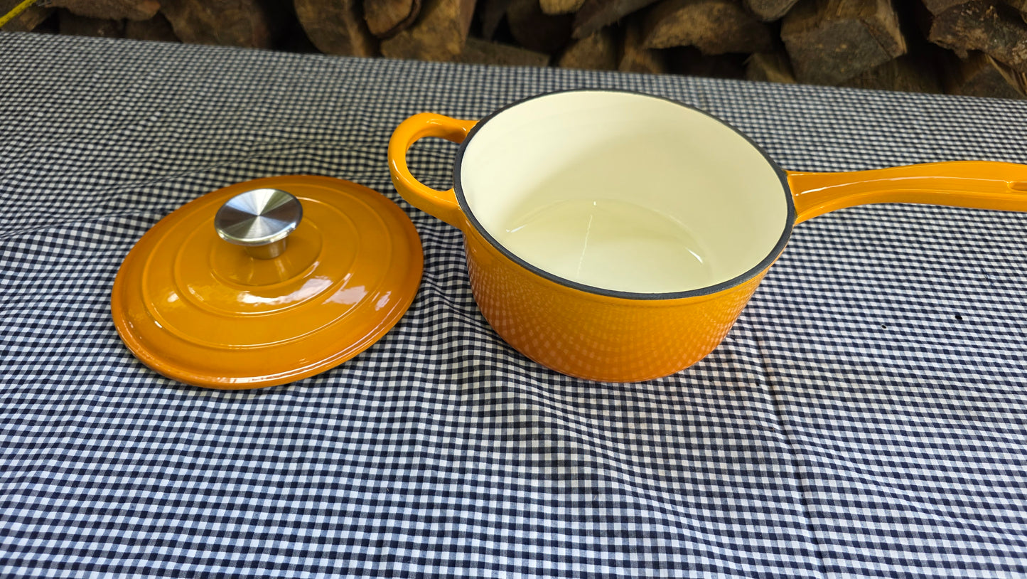 Cacerola Enlosada con Tapa y Mango