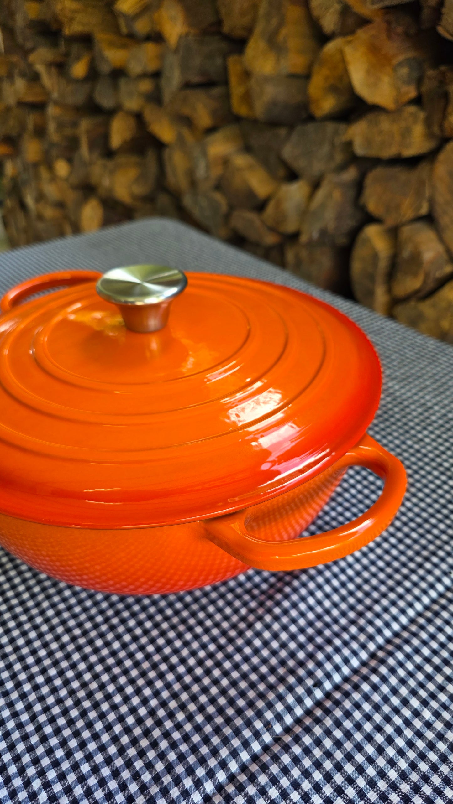 Cacerola Enlosada con Tapa (Variedad de Colores)