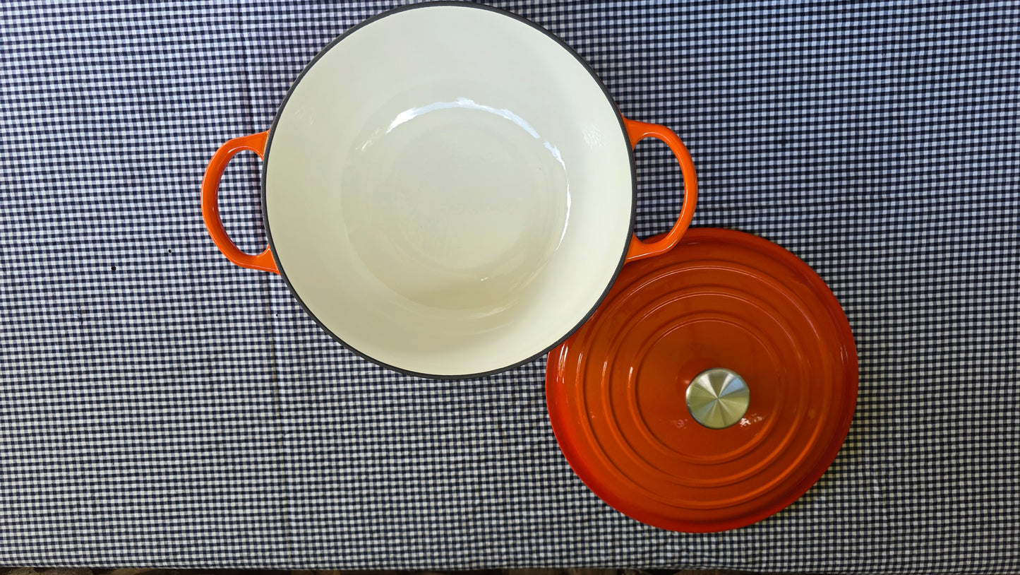 Cacerola Enlosada con Tapa (Variedad de Colores)