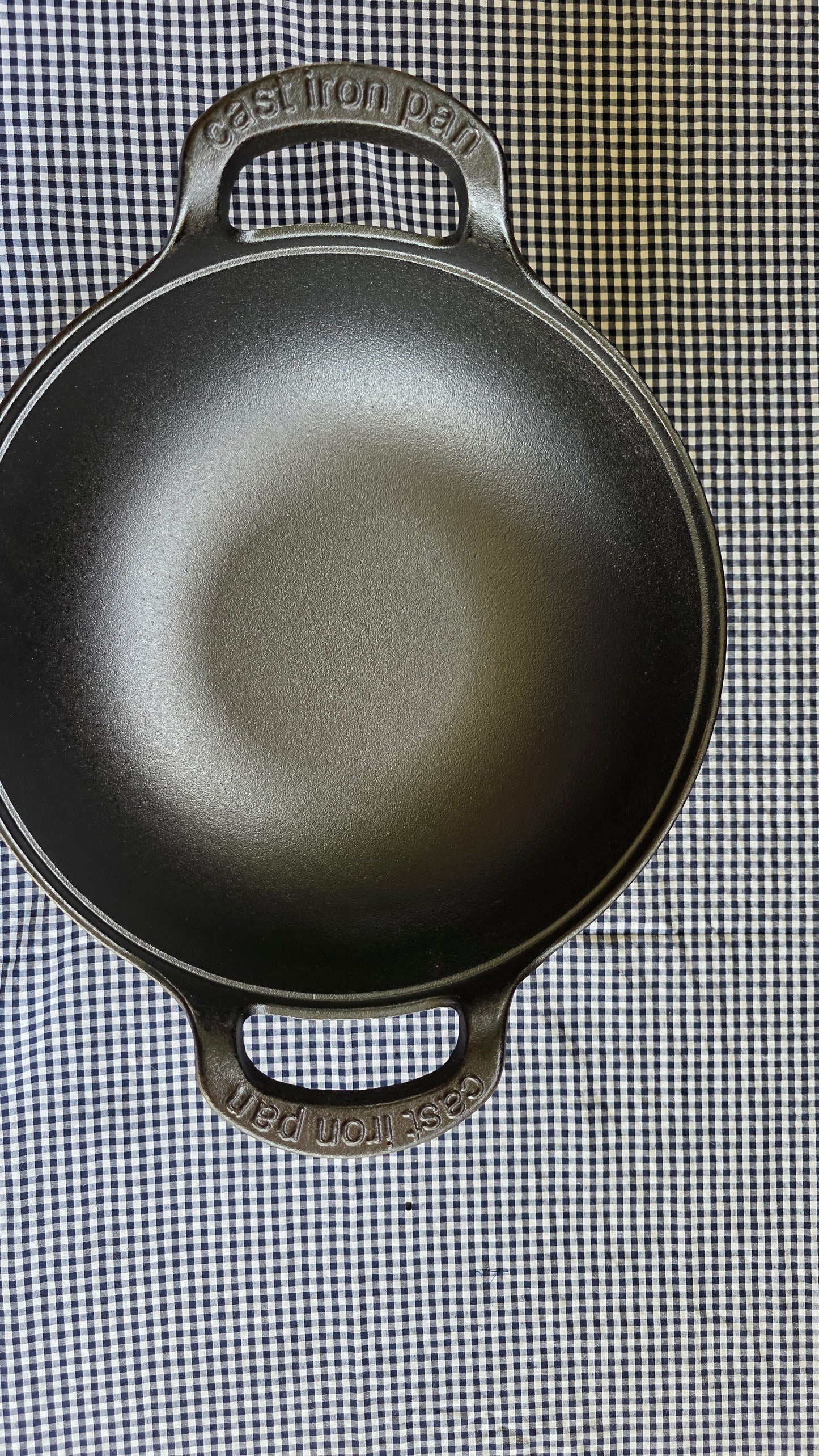 Cacerola de Hierro Fundido - Tipo Wok Profundo (30cm diametro)