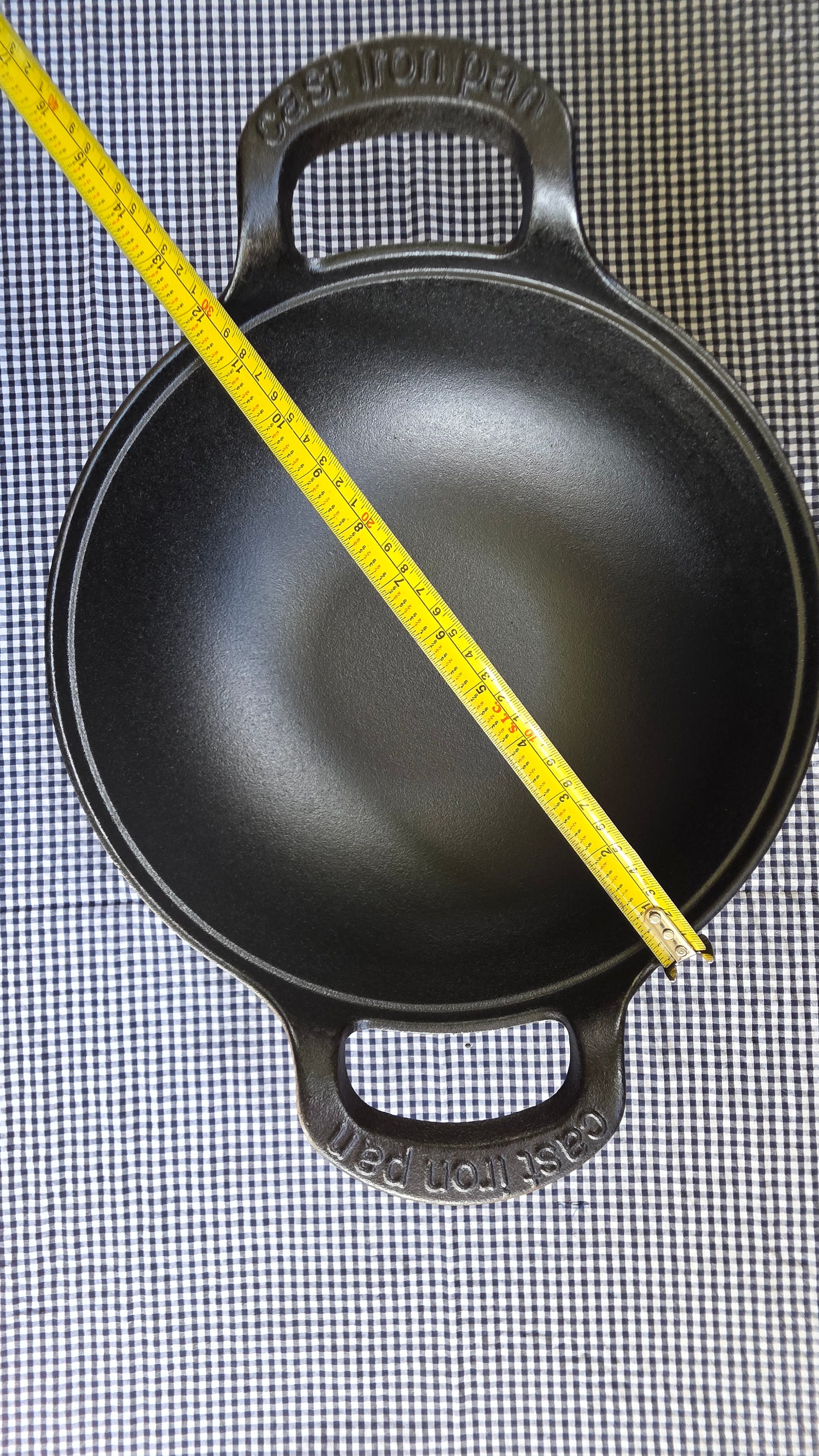 Cacerola de Hierro Fundido - Tipo Wok Profundo (30cm diametro)