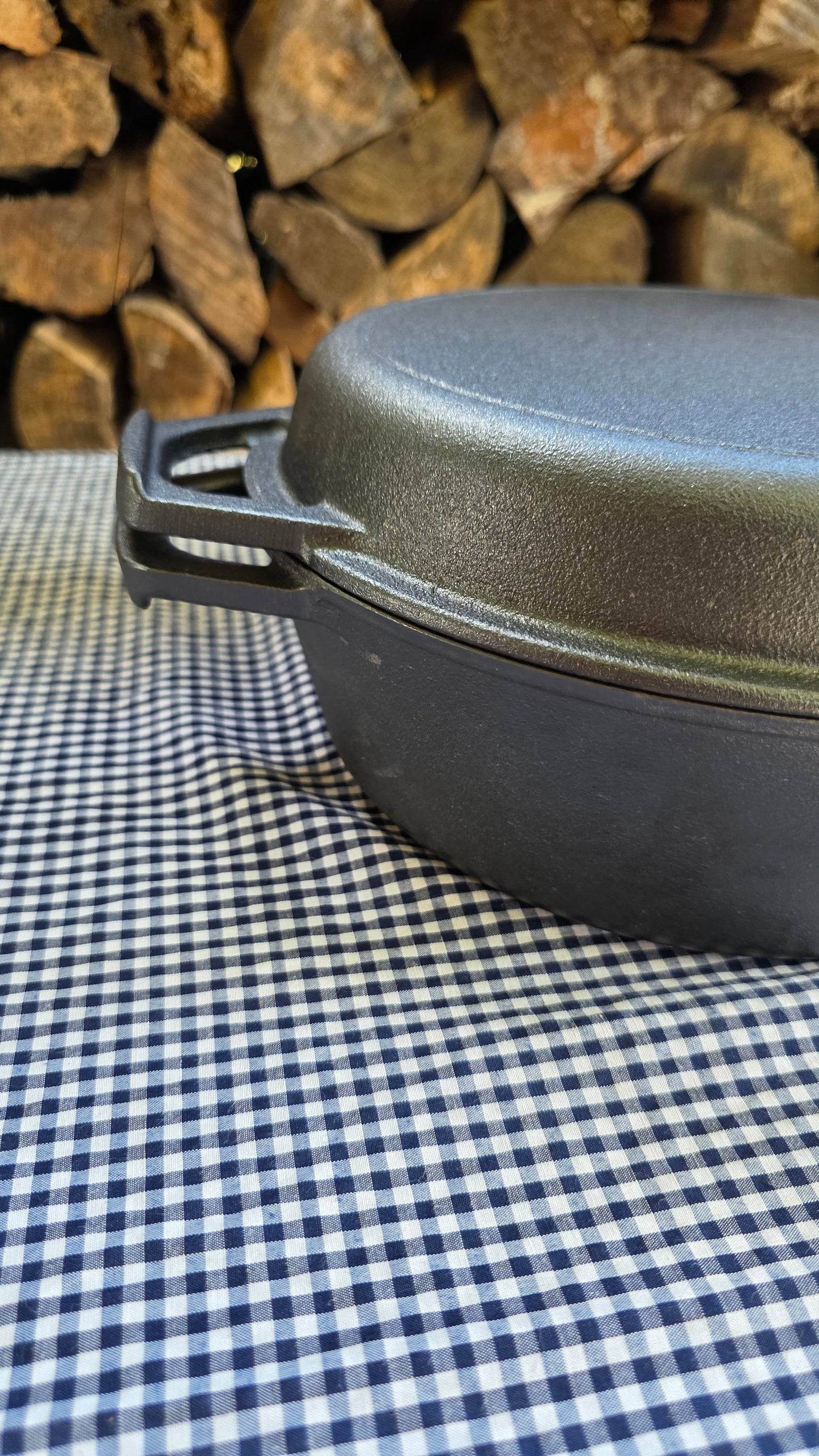 Cacerola Hierro Fundido con Tapa de Sarten