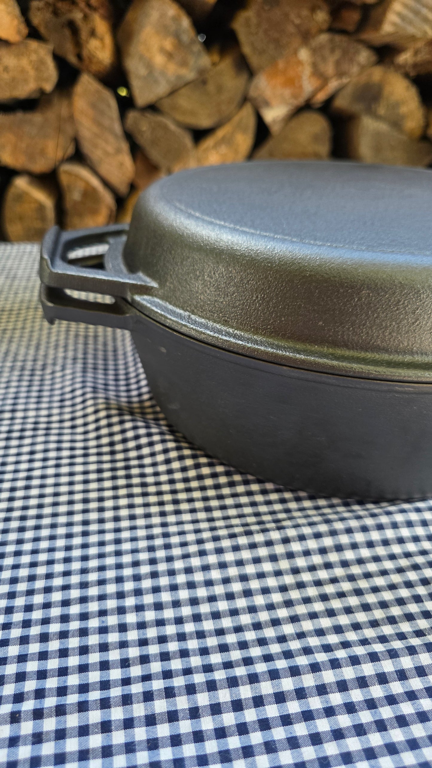 Cacerola Hierro Fundido con Tapa de Sarten