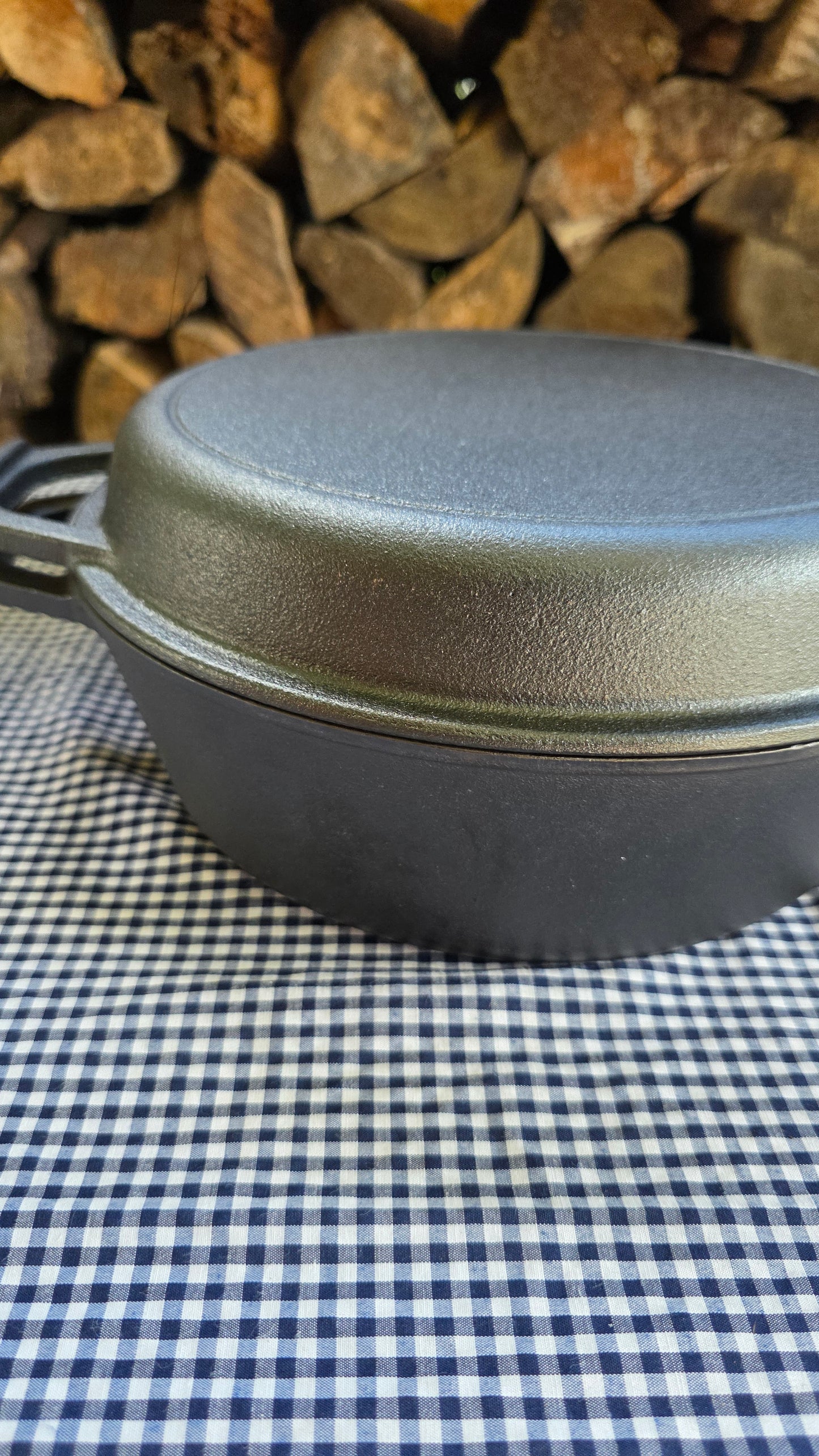 Cacerola Hierro Fundido con Tapa de Sarten