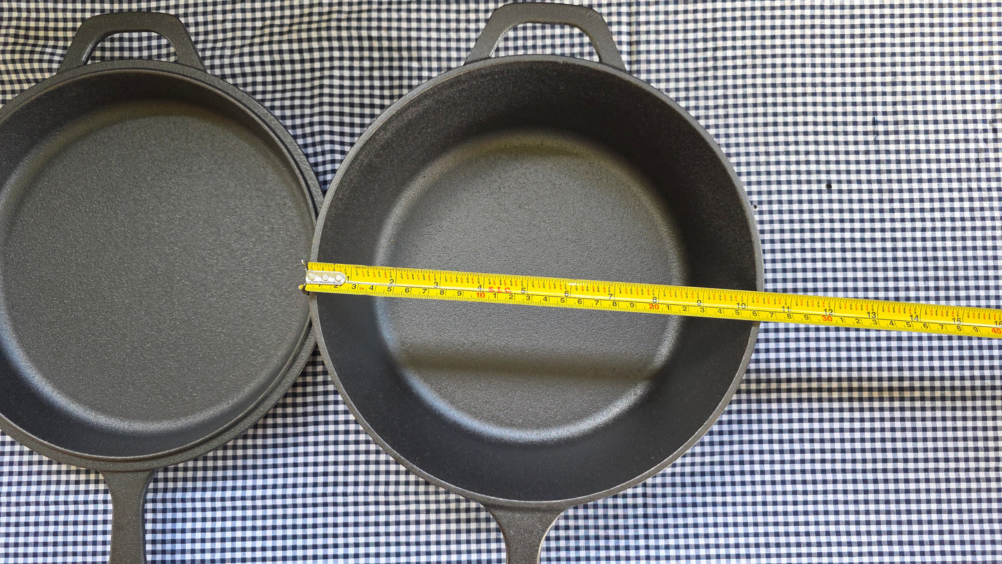 Cacerola Hierro Fundido con Tapa de Sarten