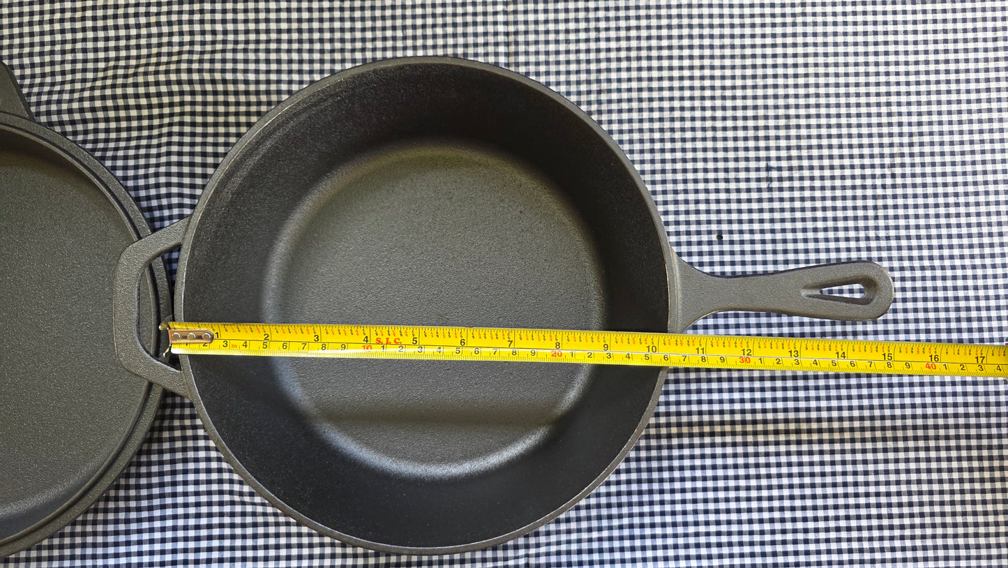 Cacerola Hierro Fundido con Tapa de Sarten