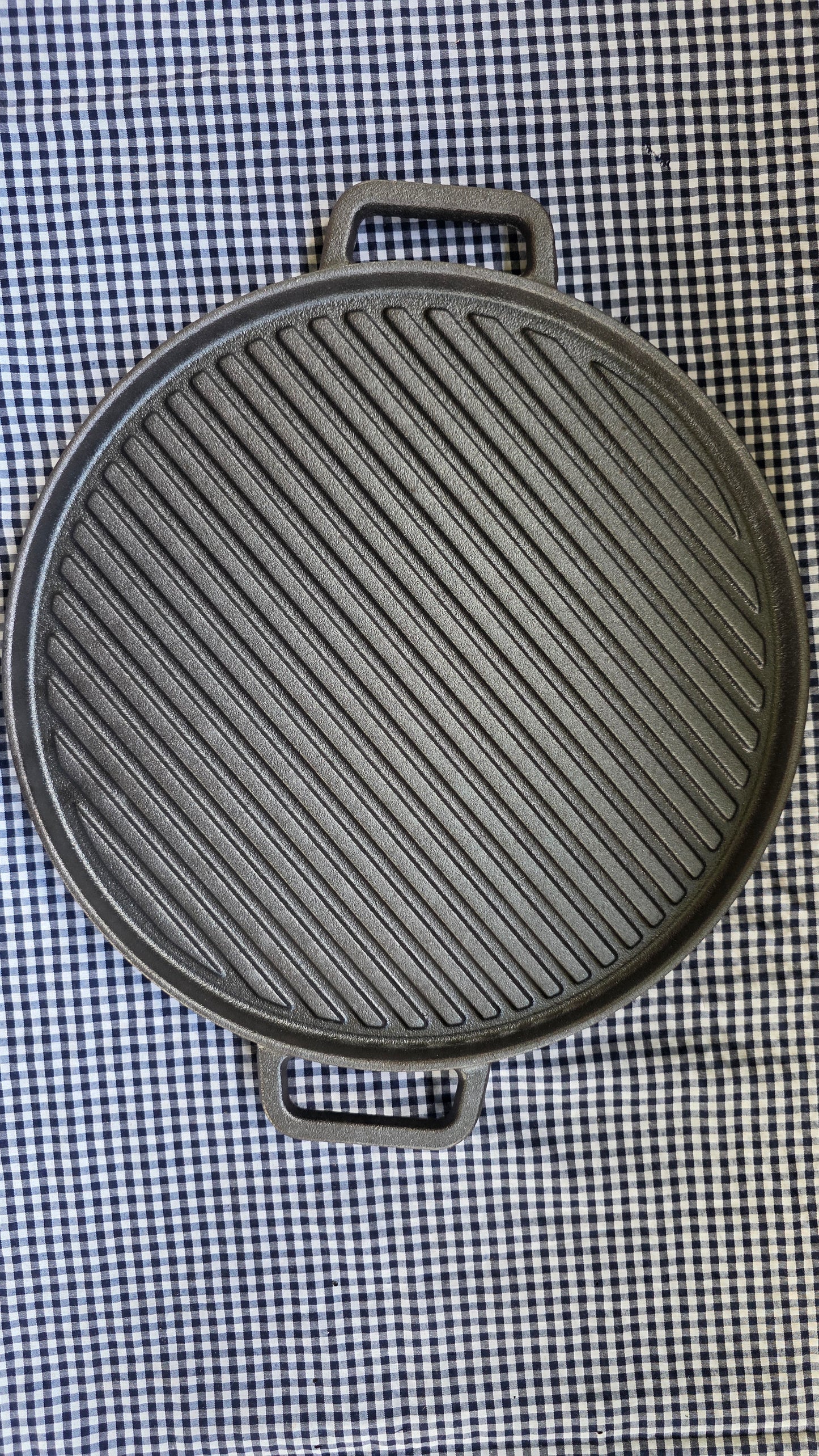 Plancha Redonda con Grilla 30cm