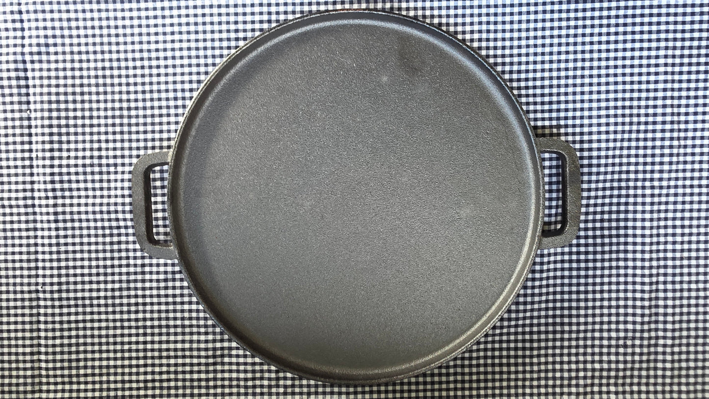 Plancha Redonda con Grilla 30cm