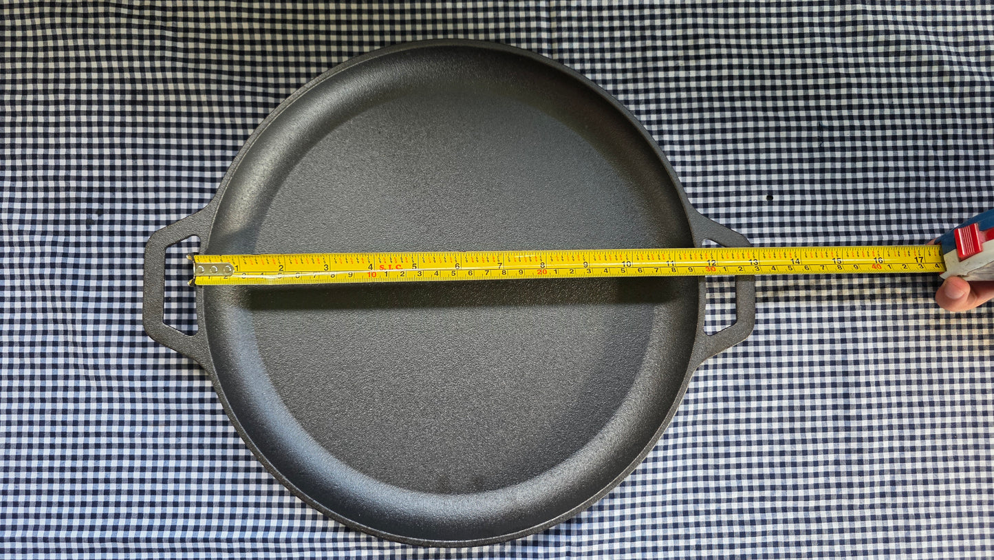 Plancha Redonda de Acero Fundido – 30 cm