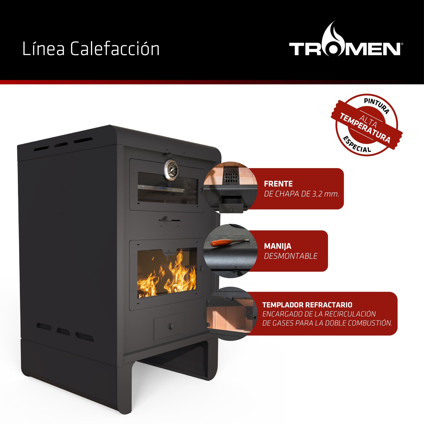 Calefactor P15 con Horno (120m2)