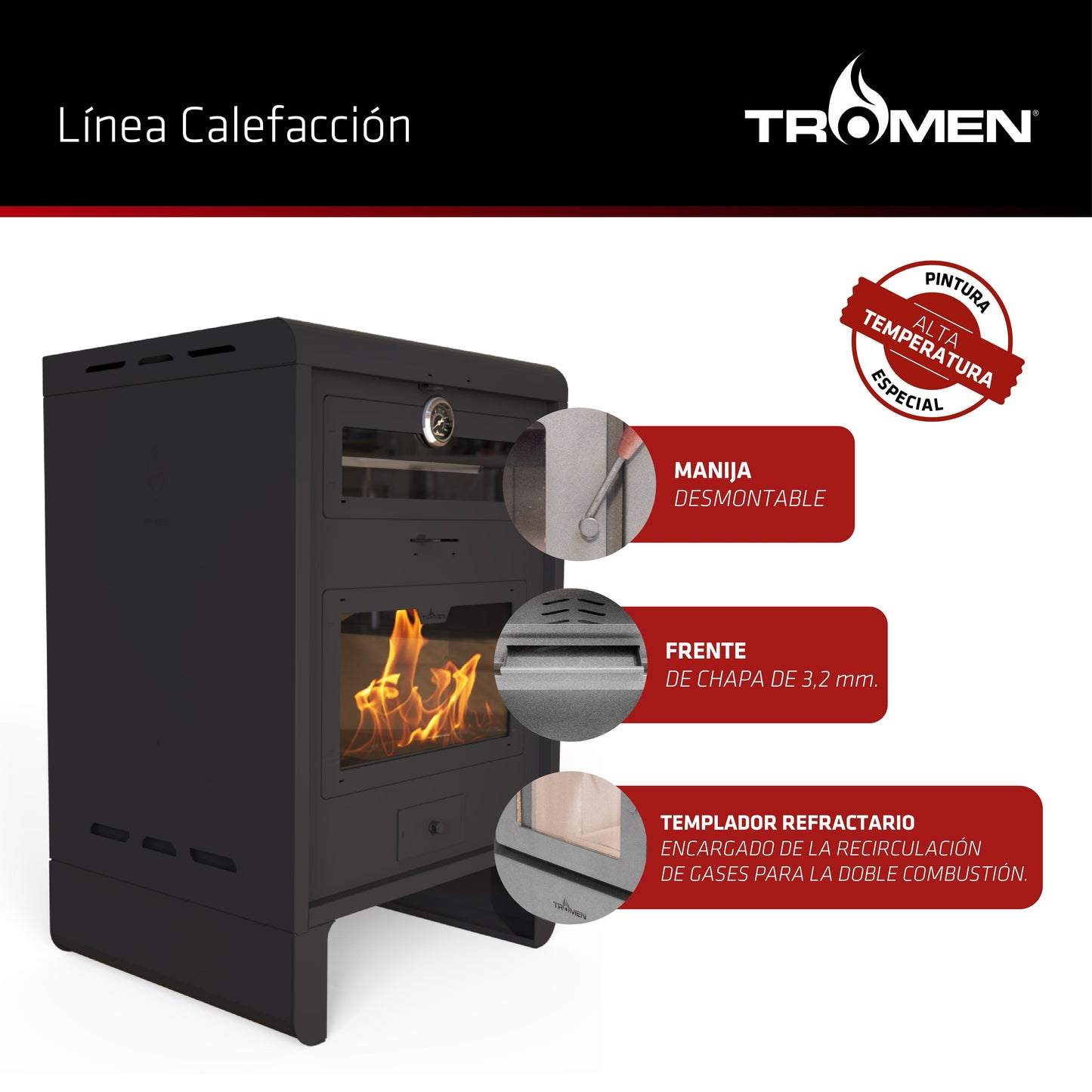 Calefactor P22 con Horno (170m2)