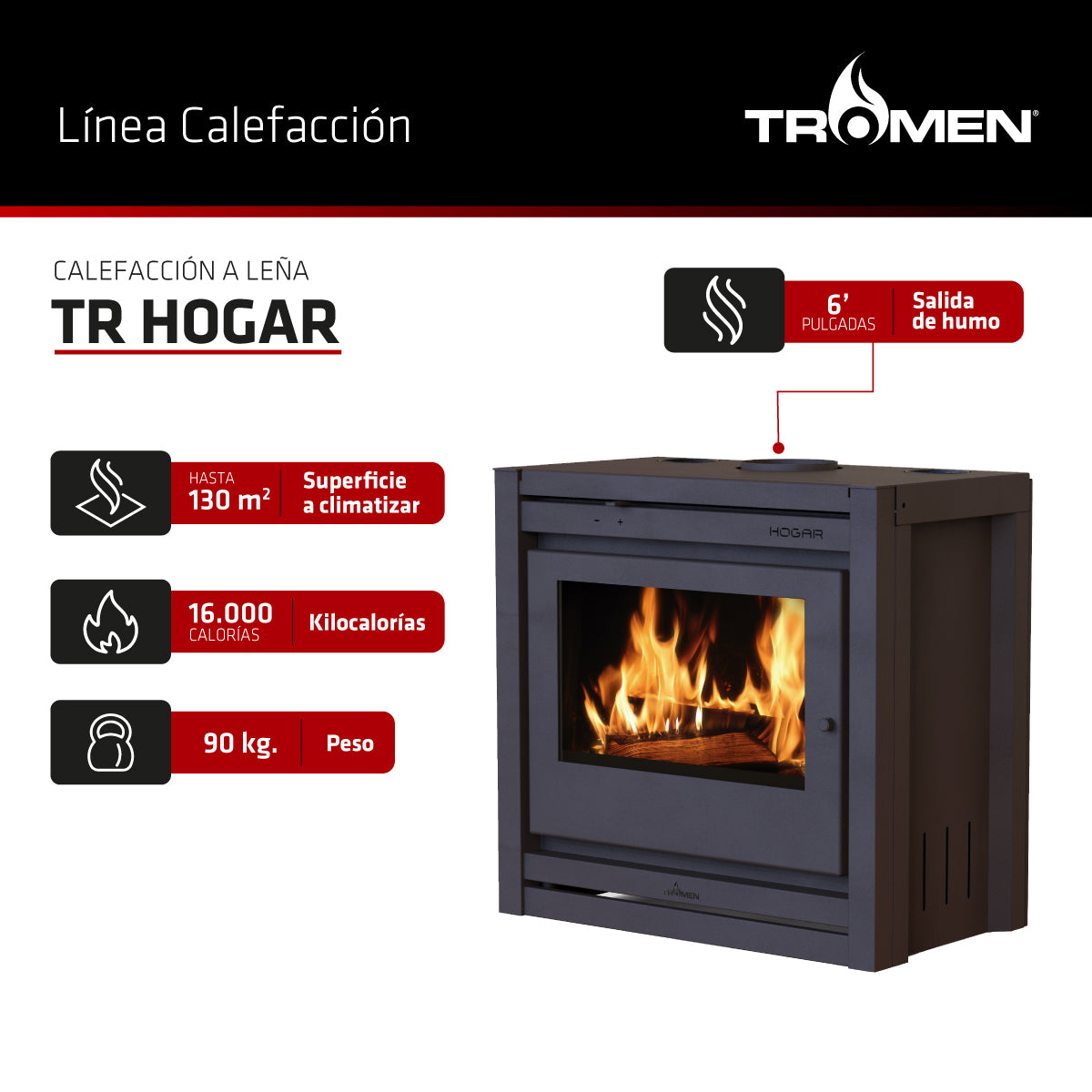 Calefactor Insertable Hogar (130m2) NEW