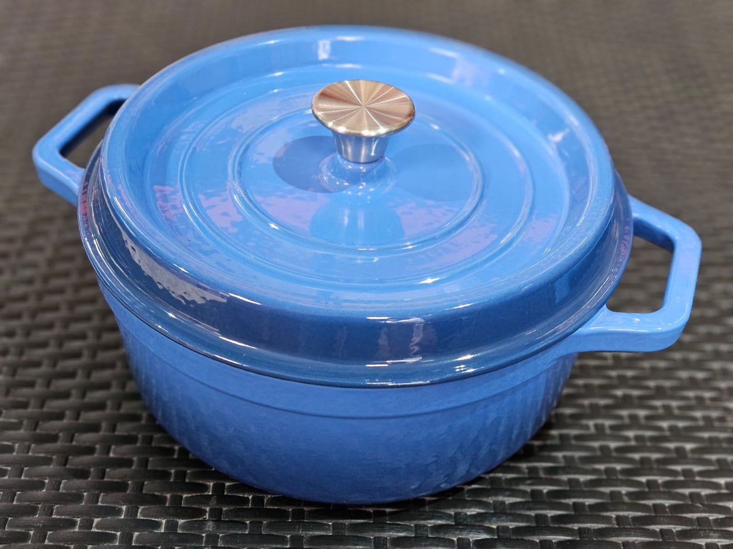 Cacerola de hierro enlozada con tapa 28 cm