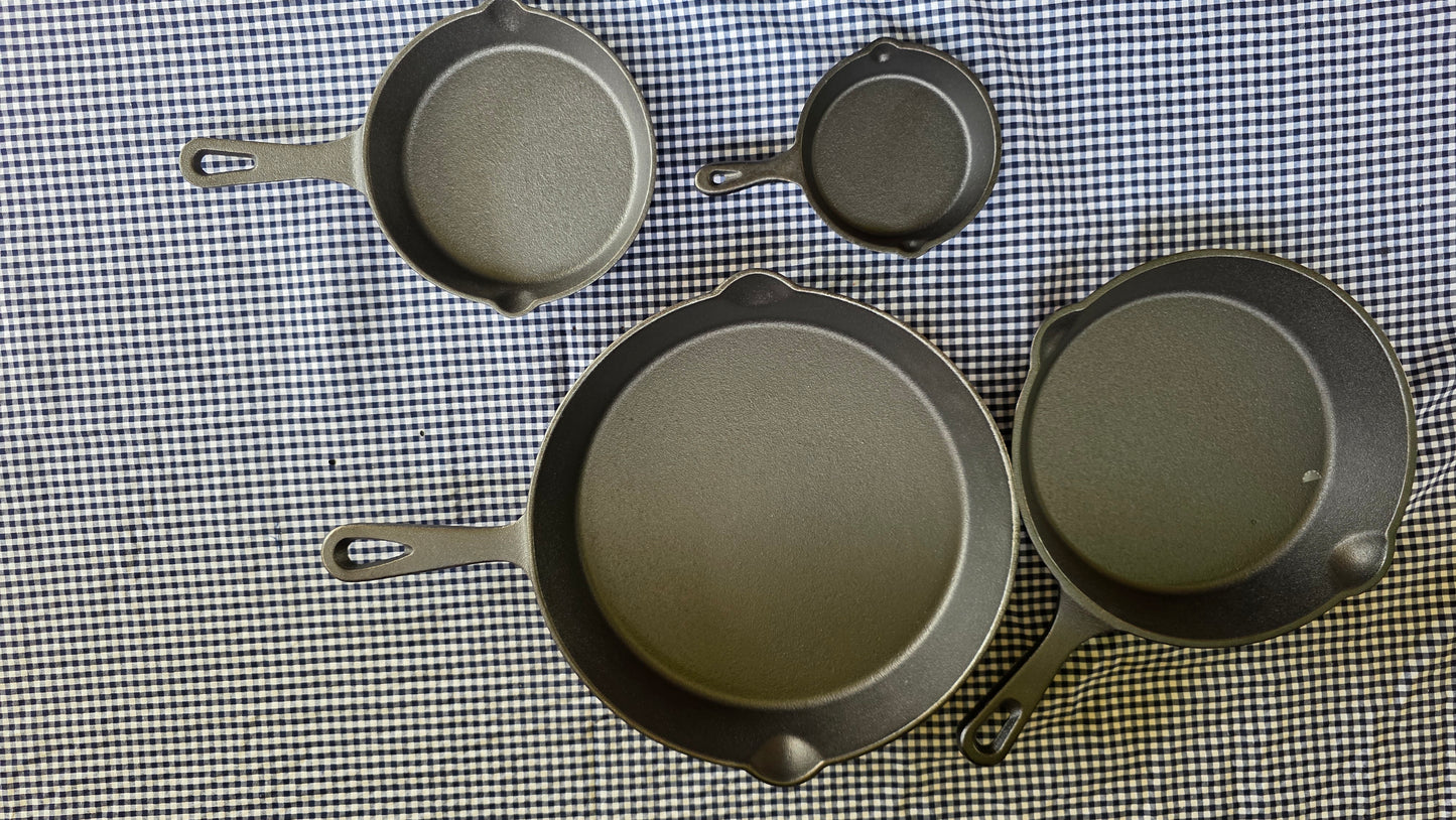 Set de 4 Sartenes de Hierro Fundido