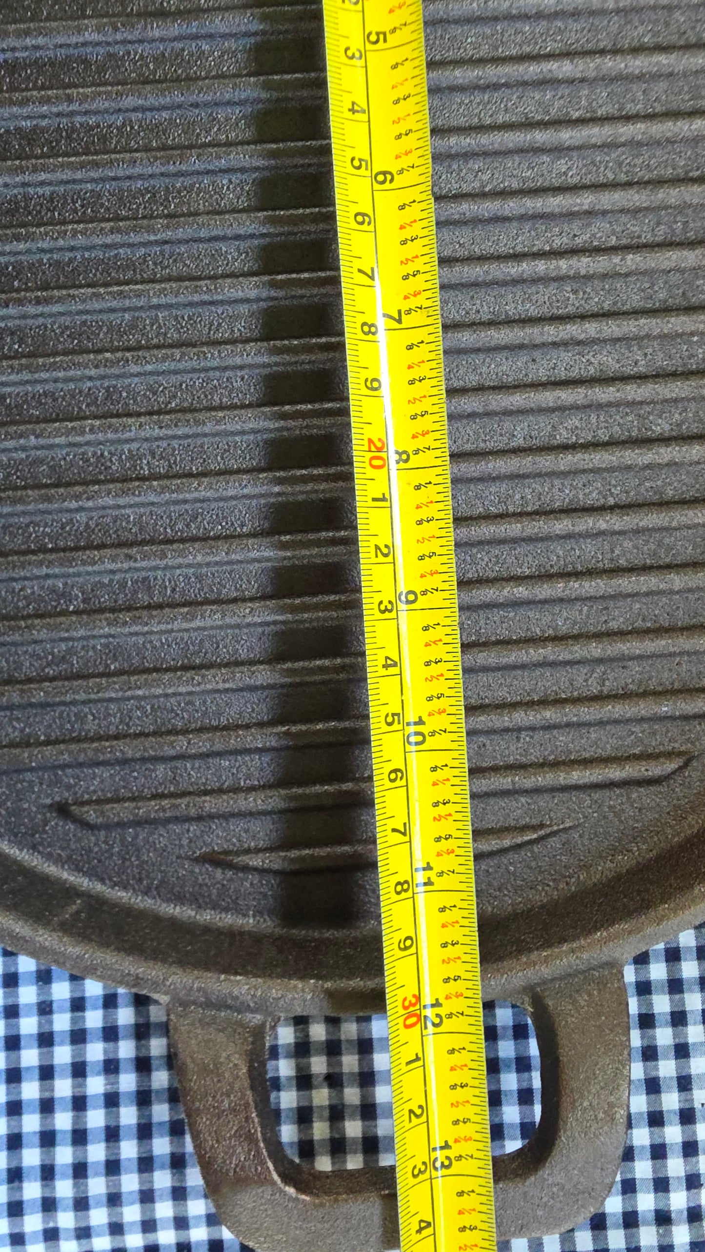 Sartén Grill de Hierro Fundido — Tipo Plancha con Grilla