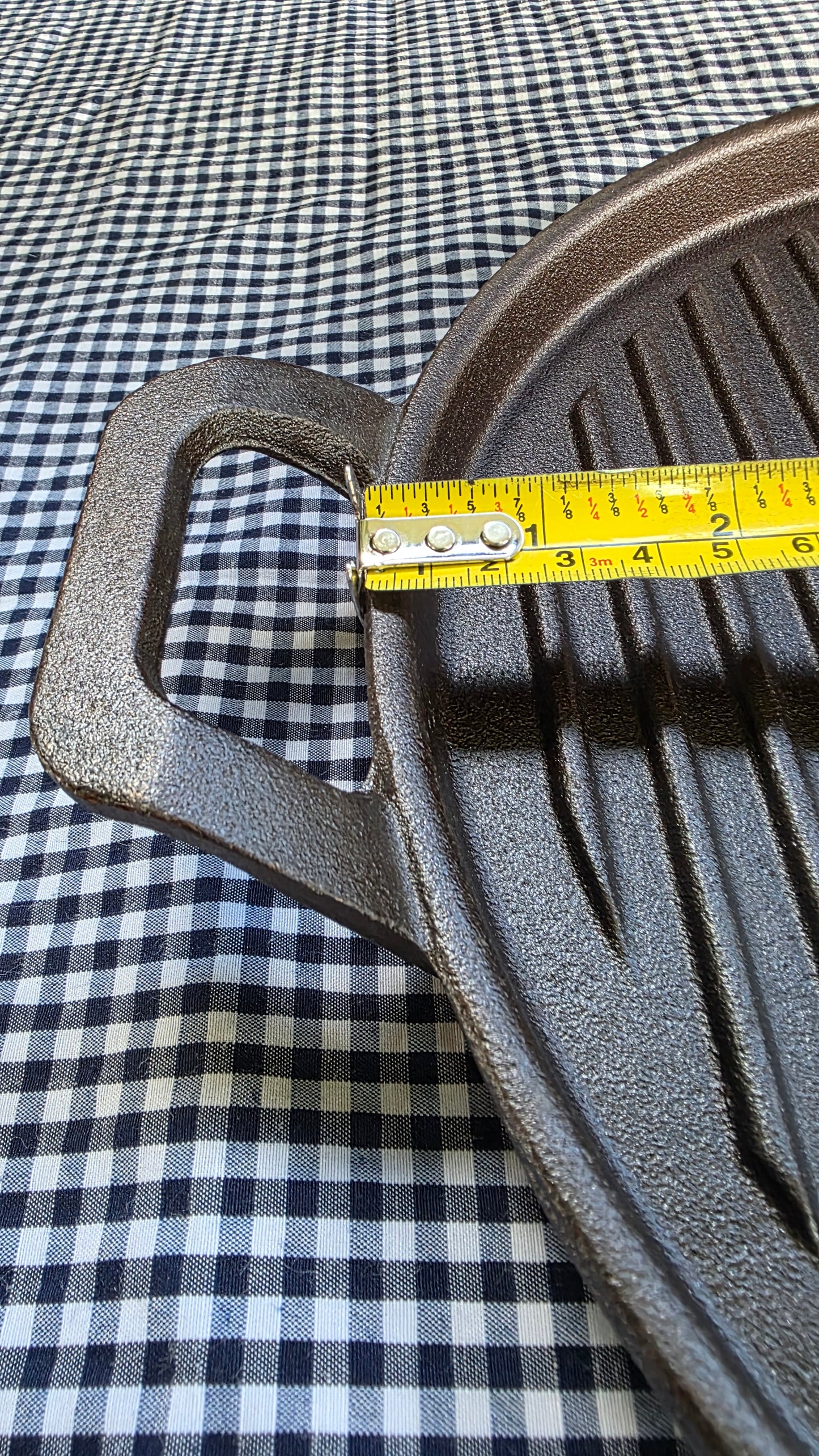 Sartén Grill de Hierro Fundido — Tipo Plancha con Grilla