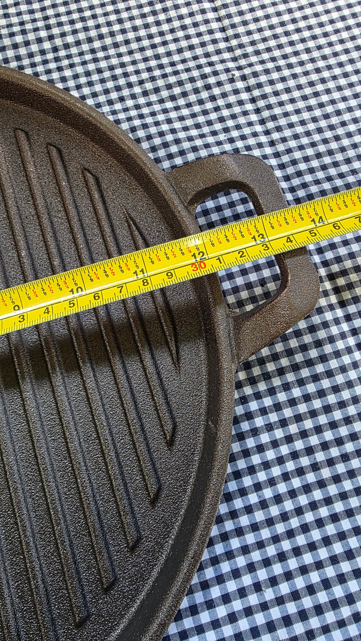 Sartén Grill de Hierro Fundido — Tipo Plancha con Grilla