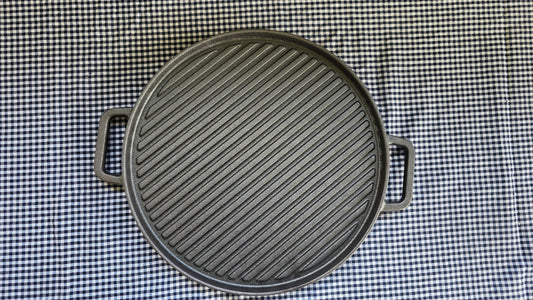 Plancha Redonda con Grilla 30cm