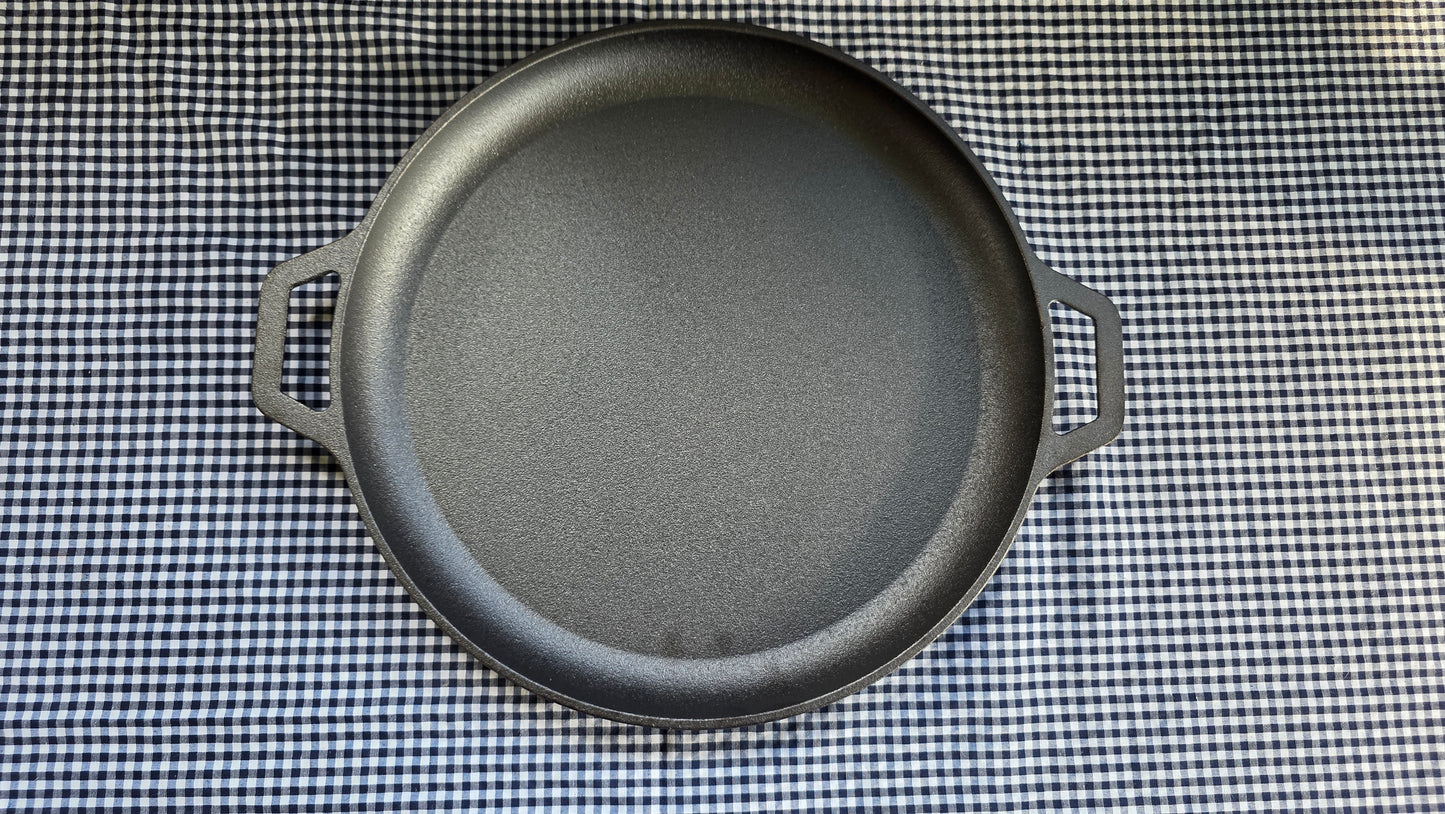 Plancha Redonda de Acero Fundido – 30 cm