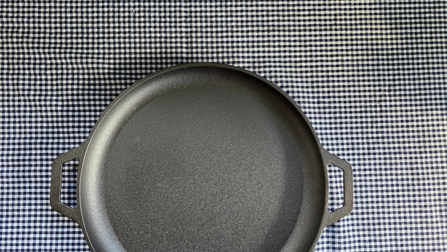 Plancha Redonda de Acero Fundido – 30 cm