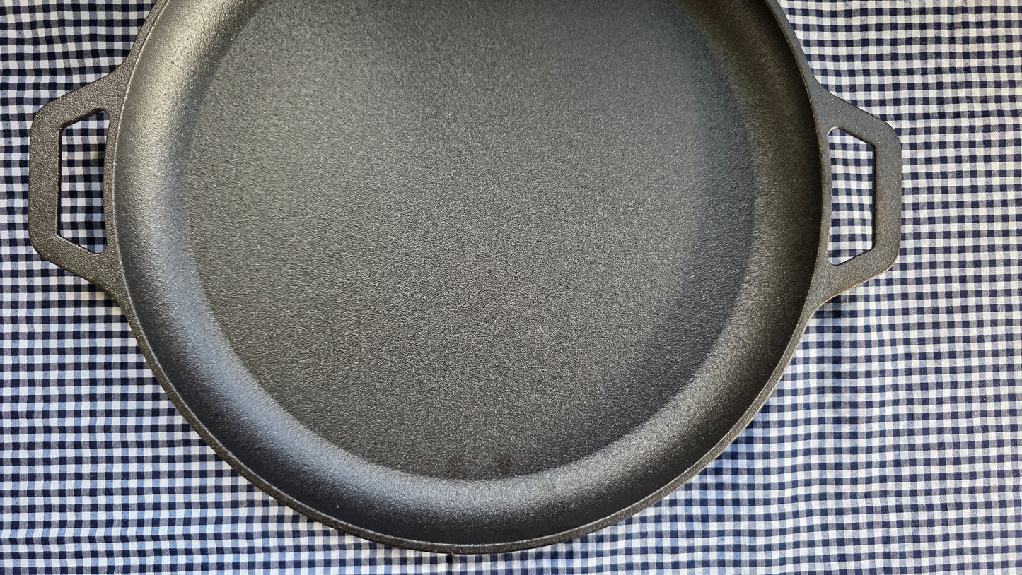 Plancha Redonda de Acero Fundido – 30 cm