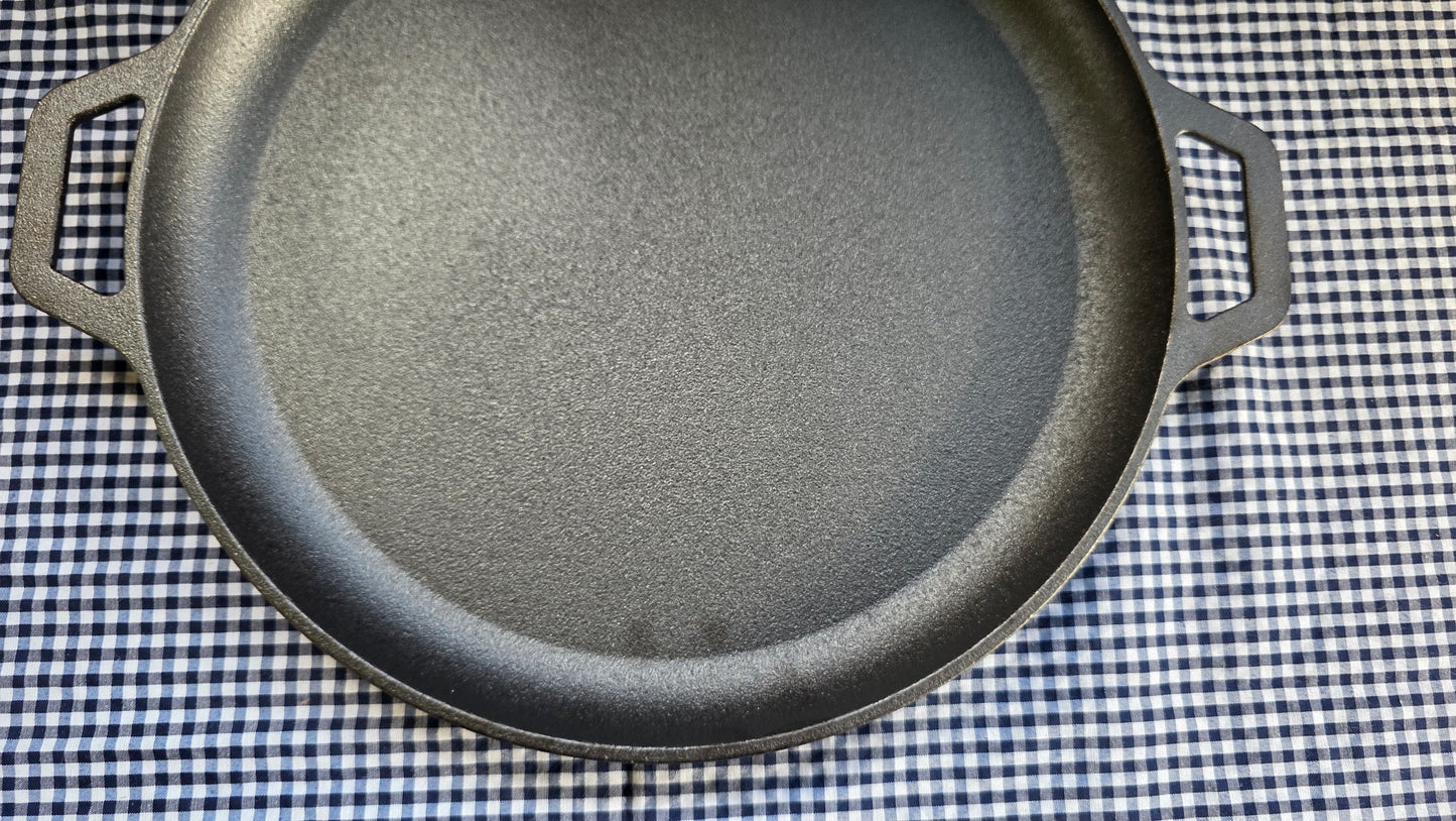 Plancha Redonda de Acero Fundido – 30 cm