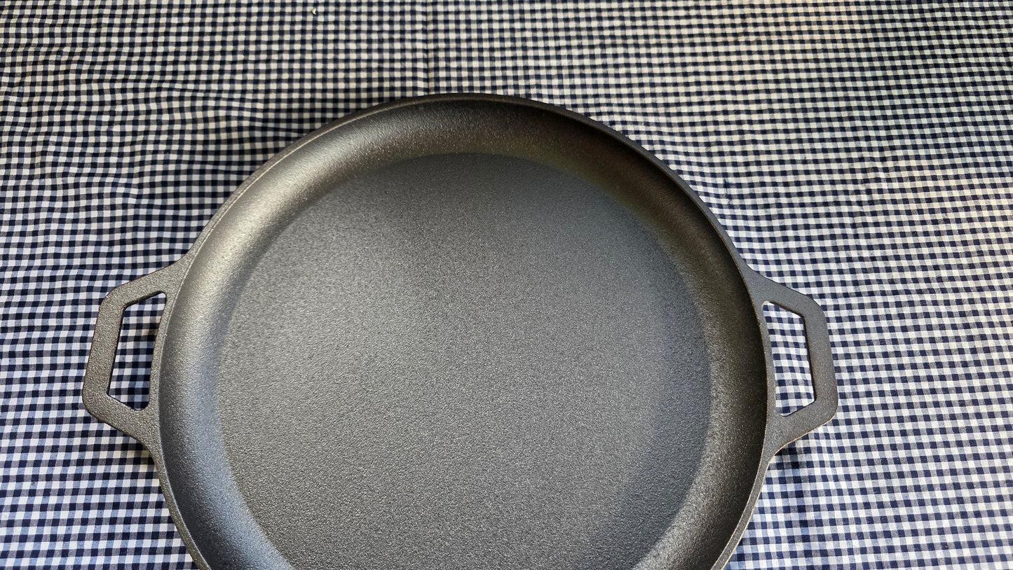 Plancha Redonda de Acero Fundido – 30 cm