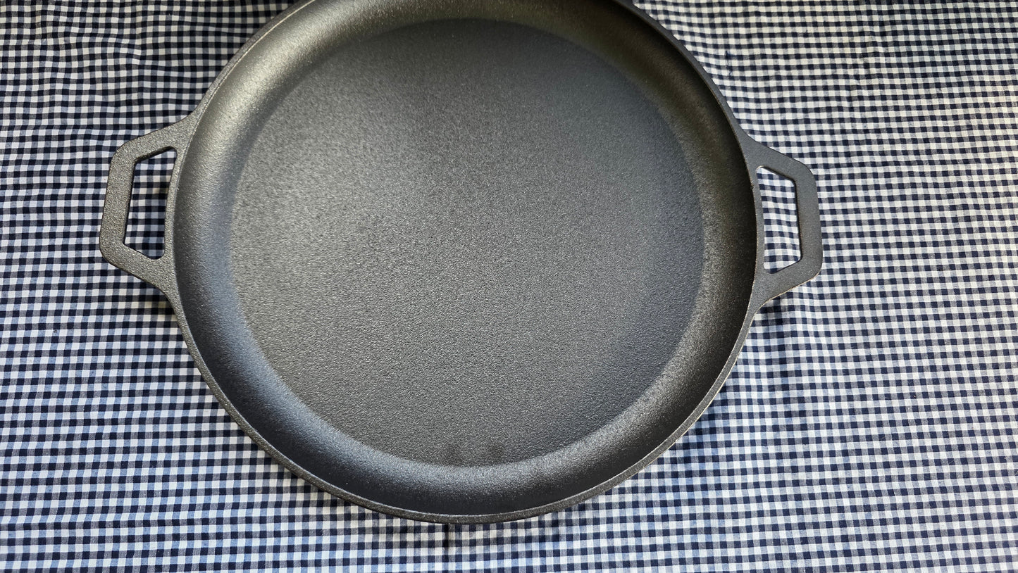 Plancha Redonda de Acero Fundido – 30 cm