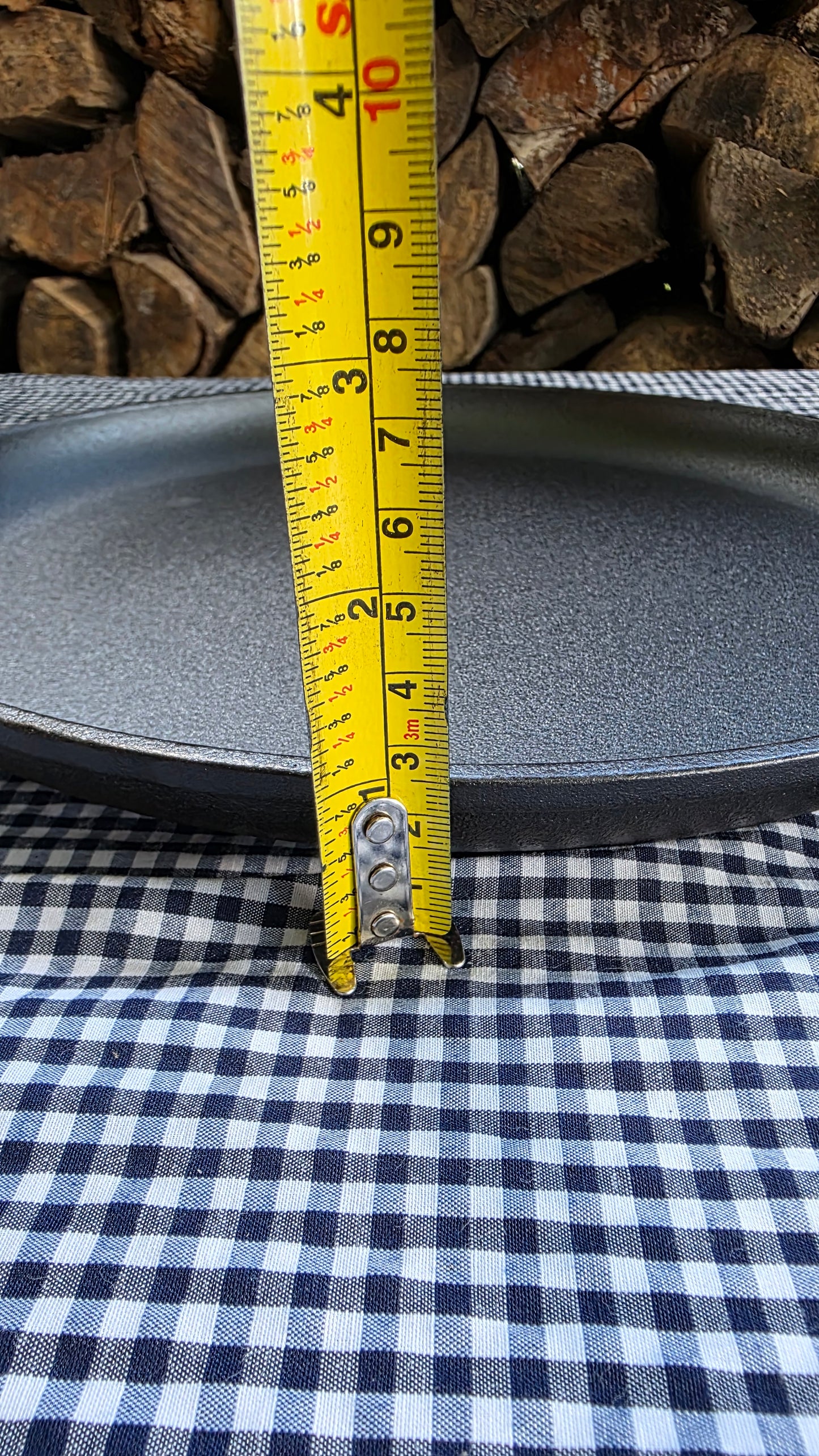 Plancha Redonda de Acero Fundido – 30 cm