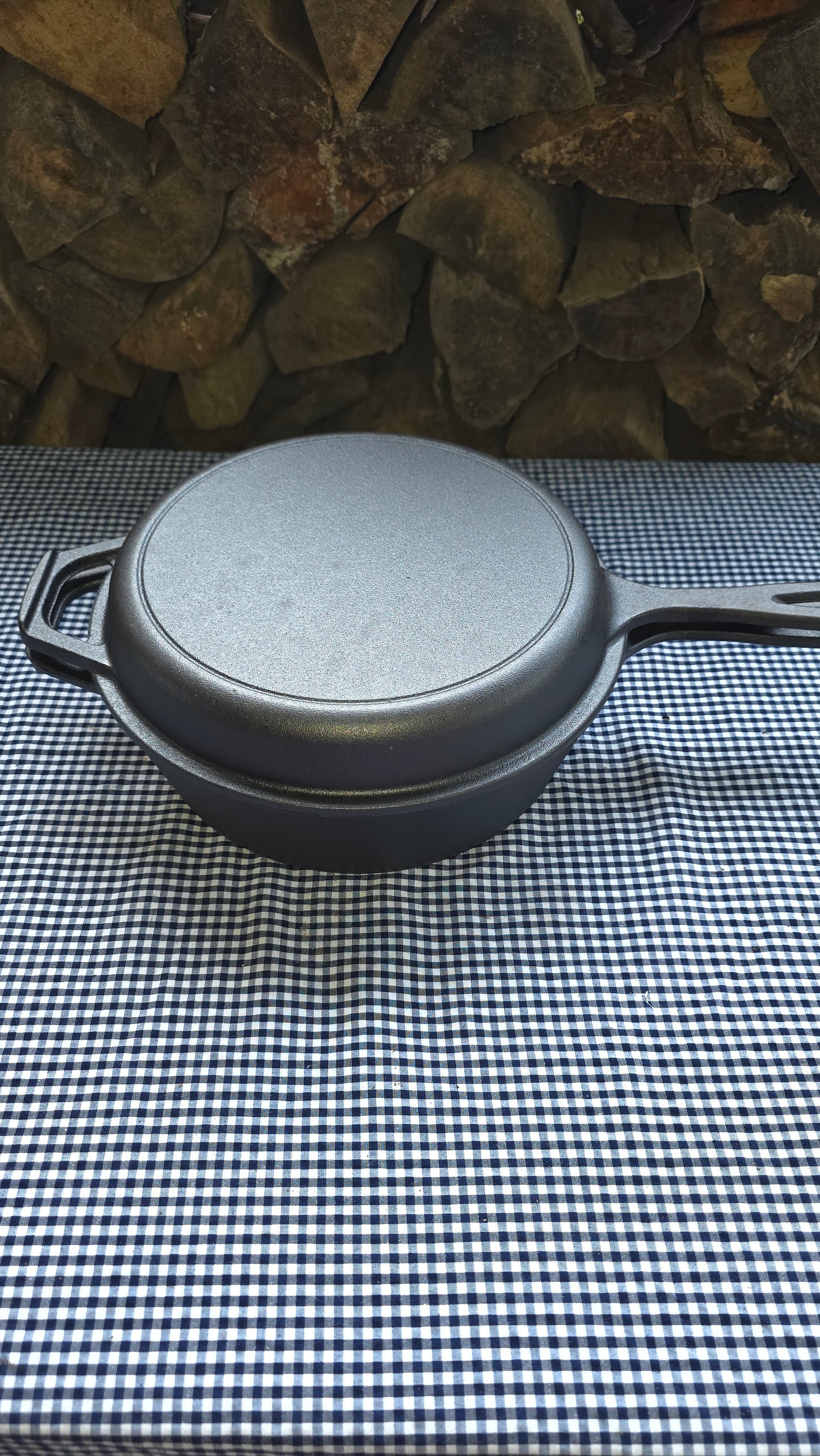 Cacerola Hierro Fundido con Tapa de Sarten