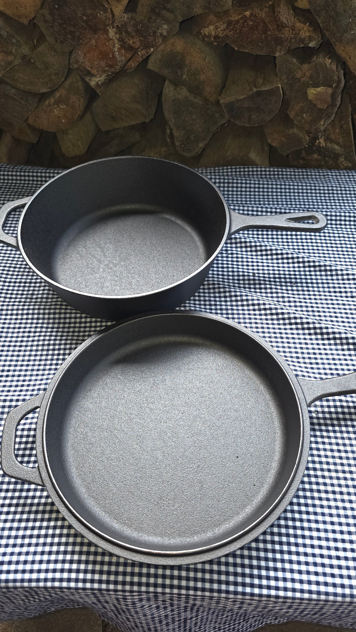 Cacerola Hierro Fundido con Tapa de Sarten