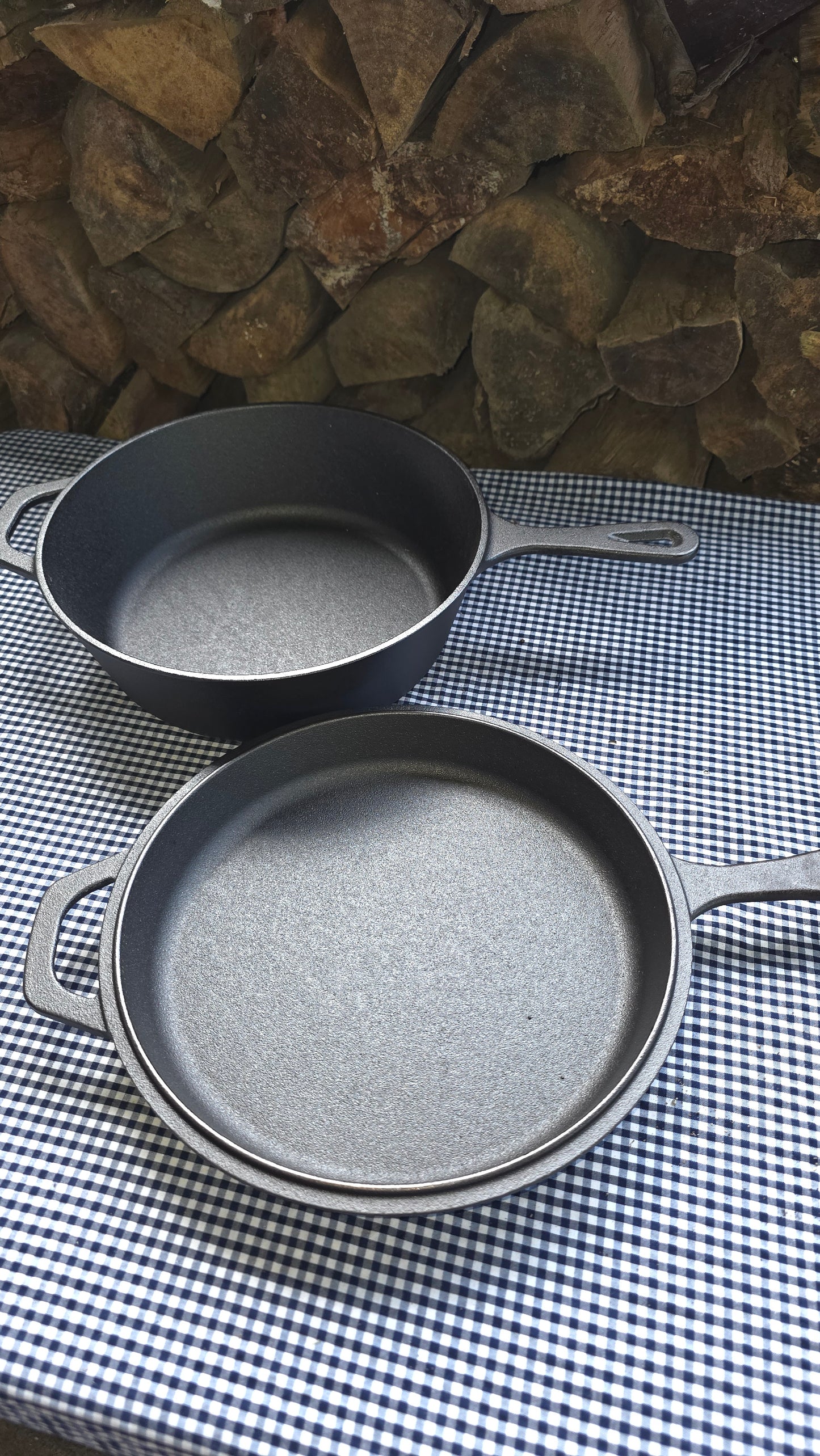 Cacerola Hierro Fundido con Tapa de Sarten