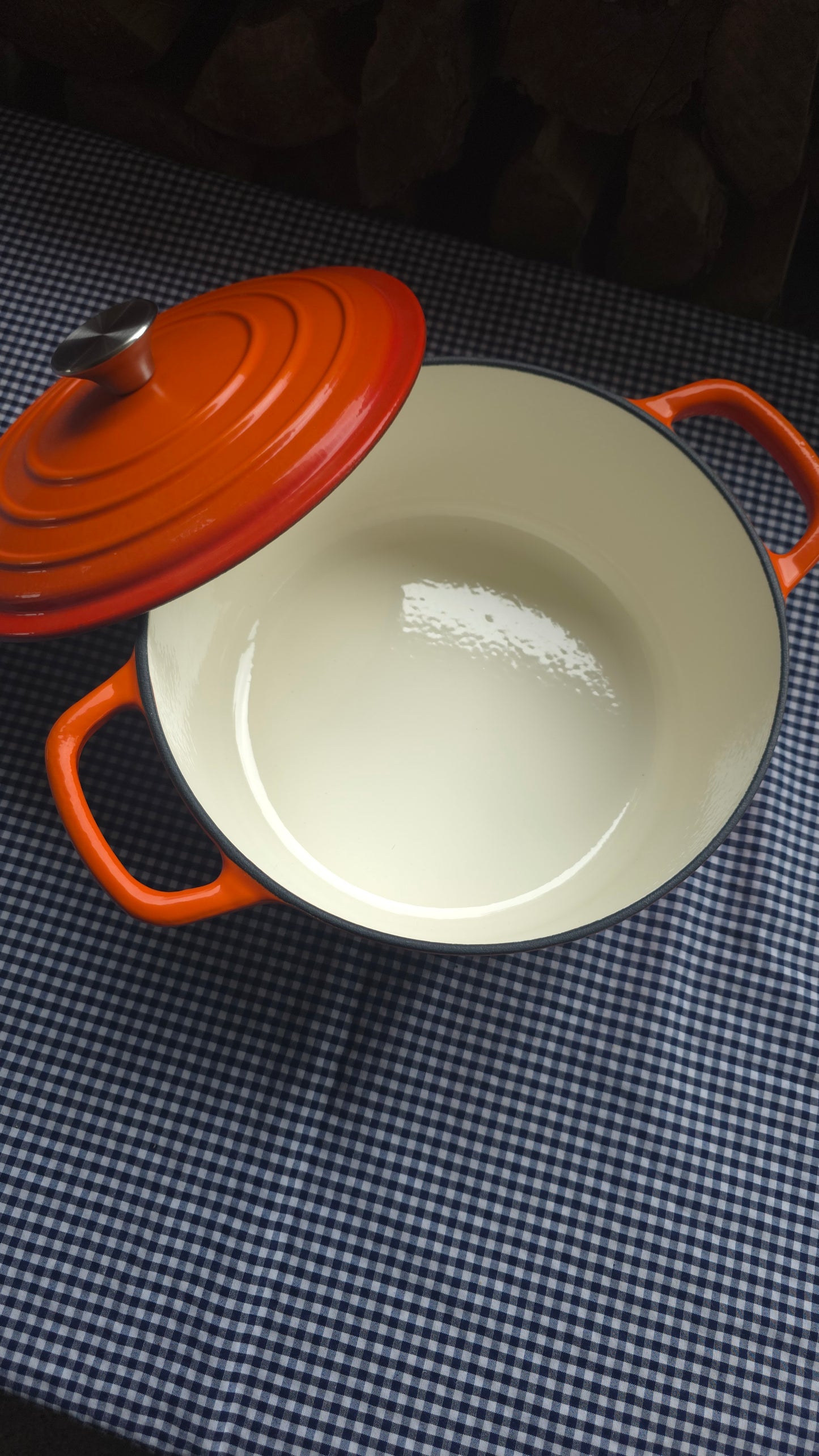 Cacerola Enlosada con Tapa | Varios Colores Disponibles (Naranja, Blanco, Gris, Rojo) 4.9L