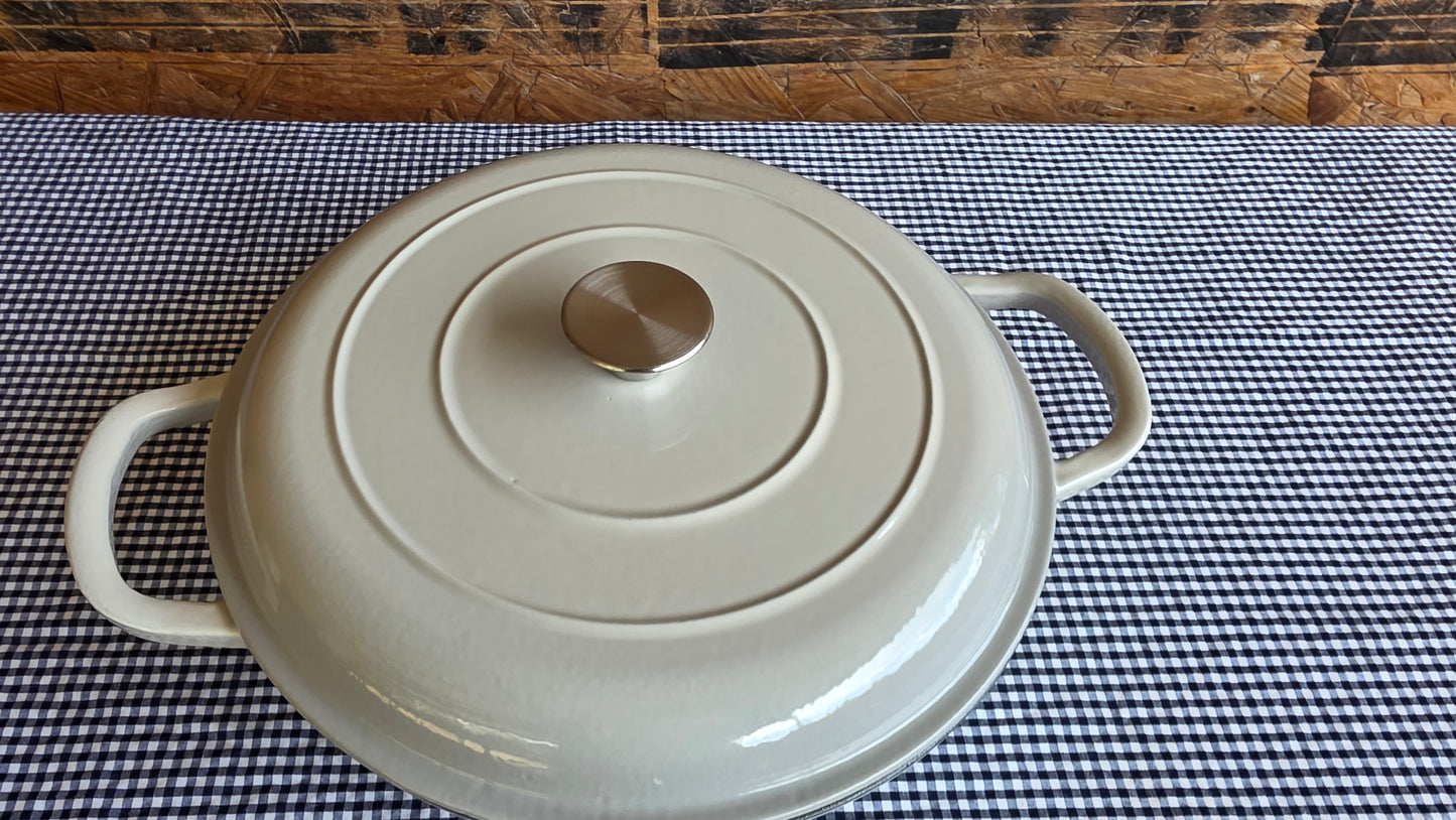 Cacerola Enlosada (rojos, naranja, blanco, gris) 4.8 L