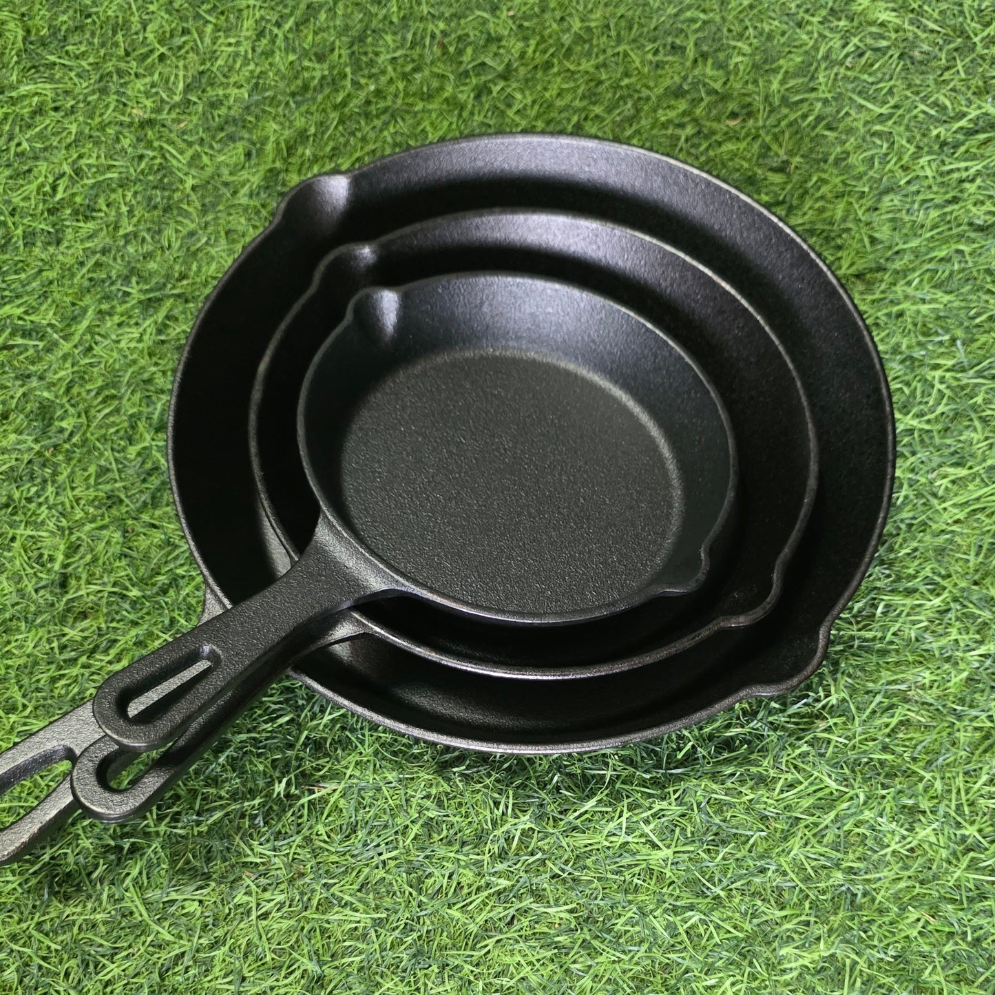 Set Sartenes Hierro Fundido (16, 20 y 25cm diámetro)