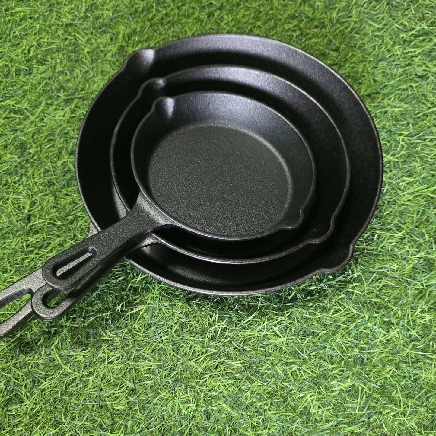 Set Sartenes Hierro Fundido (16, 20 y 25cm diámetro)