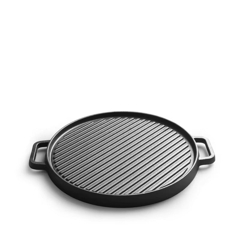 Plancha Redonda con Grilla 30cm (Reversible )