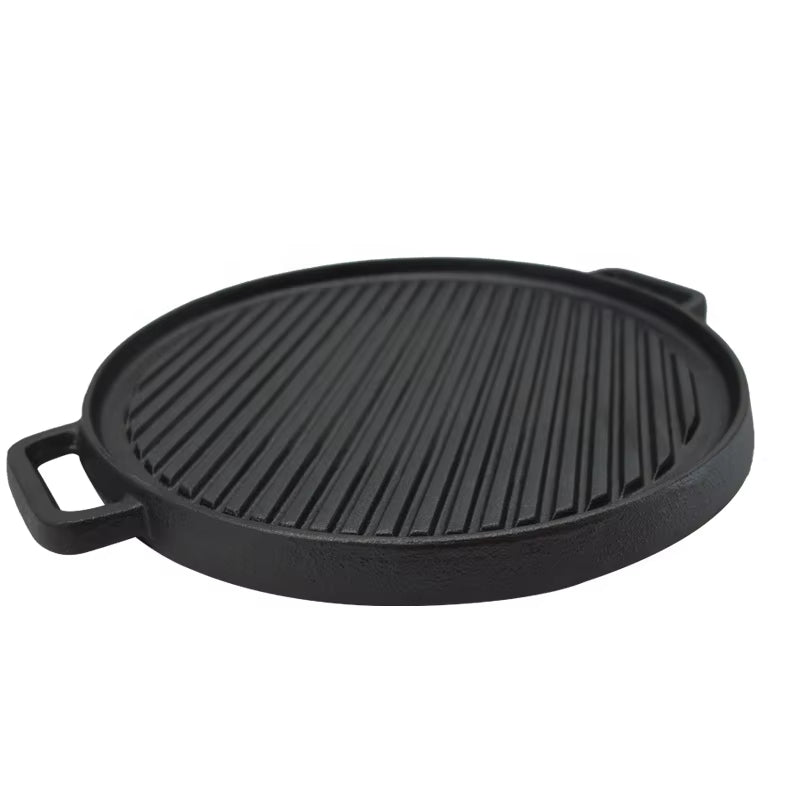 Plancha Redonda con Grilla 30cm (Reversible )