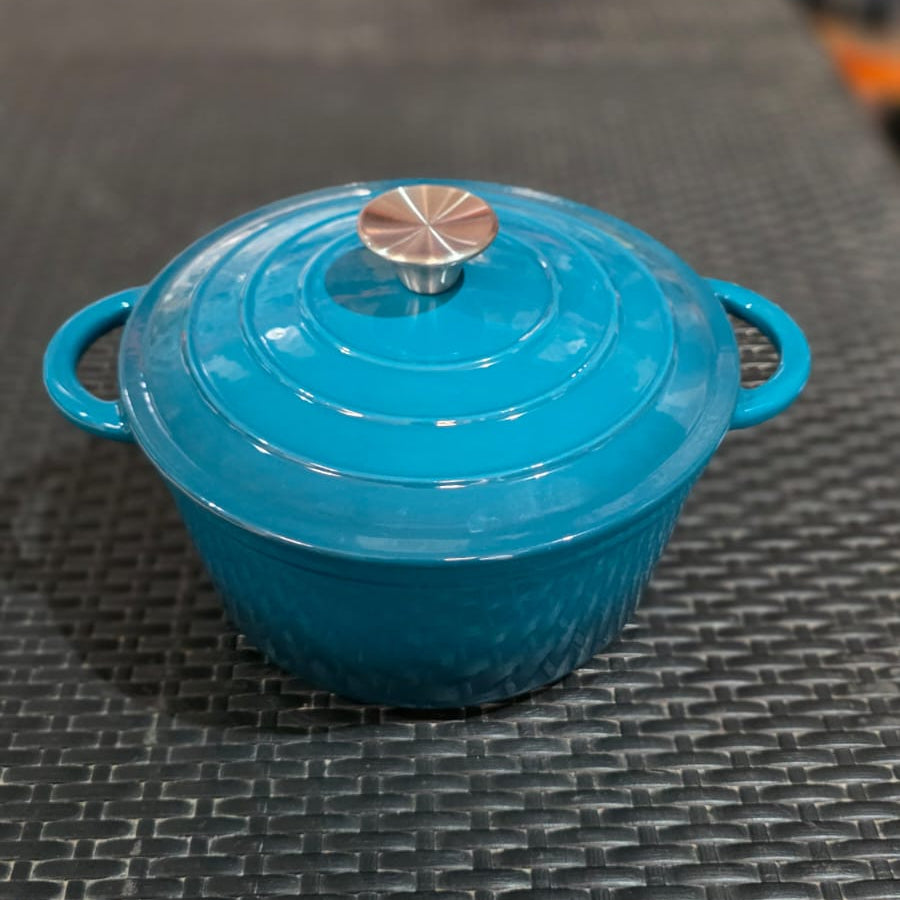 Cacerola de hierro enlozada con Tapa 24cm