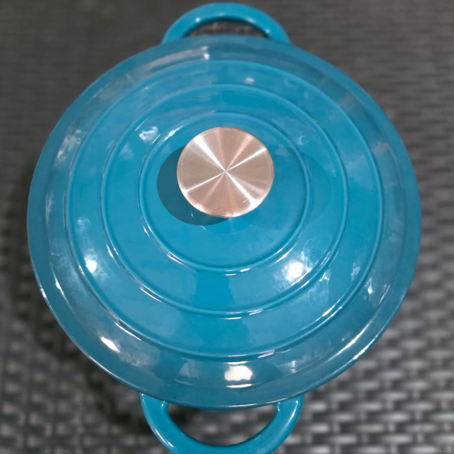 Cacerola de hierro enlozada con Tapa 24cm