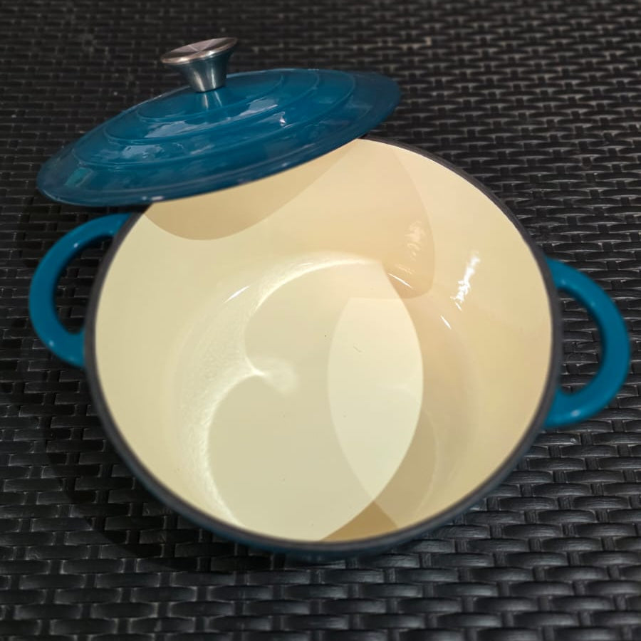 Cacerola de hierro enlozada con Tapa 24cm