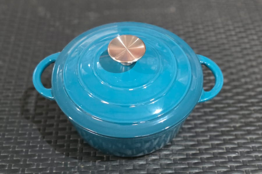 Cacerola de hierro enlozada con Tapa 22cm