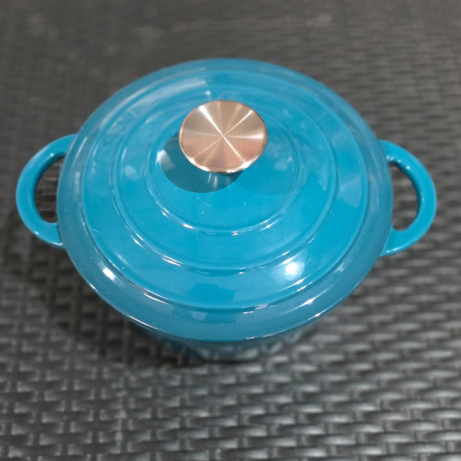 Cacerola de hierro enlozada con Tapa 22cm