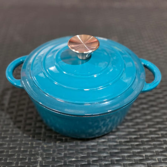 Cacerola de hierro enlozada con Tapa 22cm