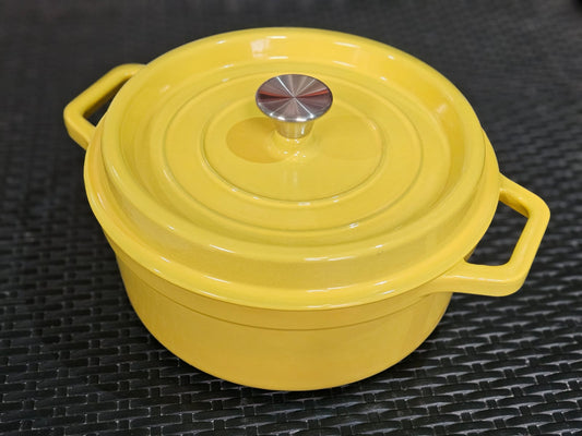 Cacerola de hierro enlozada con tapa 28 cm
