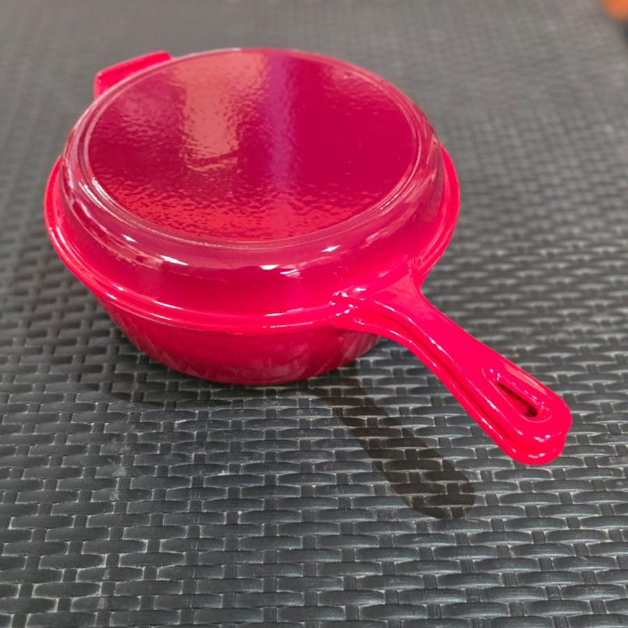 Cacerola Enlozada Roja 26 cm con Tapa Multifuncional