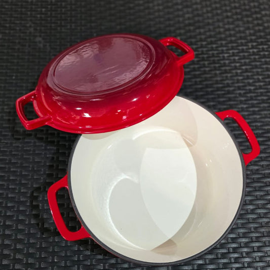 Cacerola de Hierro Enlozada Dual 26 cm