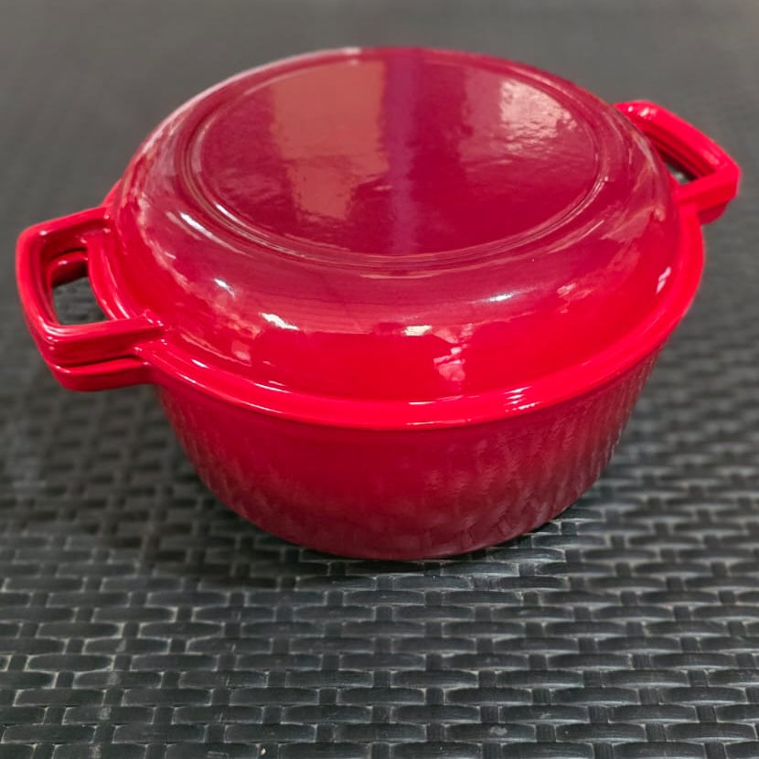 Cacerola de Hierro Enlozada Dual 26 cm